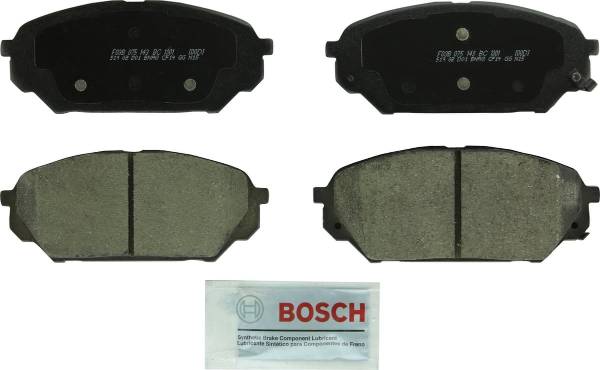 Bosch BC914 QuietCast Premium Ceramic Disc Brake Pad Set For: Acura ILX; Honda Accord, Civic, CR-V, Element, Fit, Front — view 55