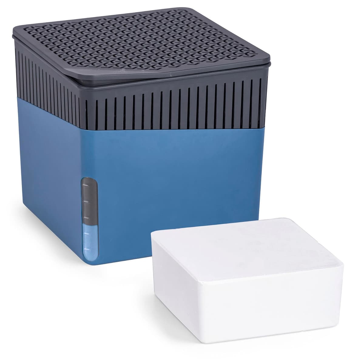 WENKO Deshumidificador Mod Cube, 1000 g, para habitaciones de hasta 80 m³, previene moho y malos olores, sin electricidad, silencioso, recargable, blanco — view 21