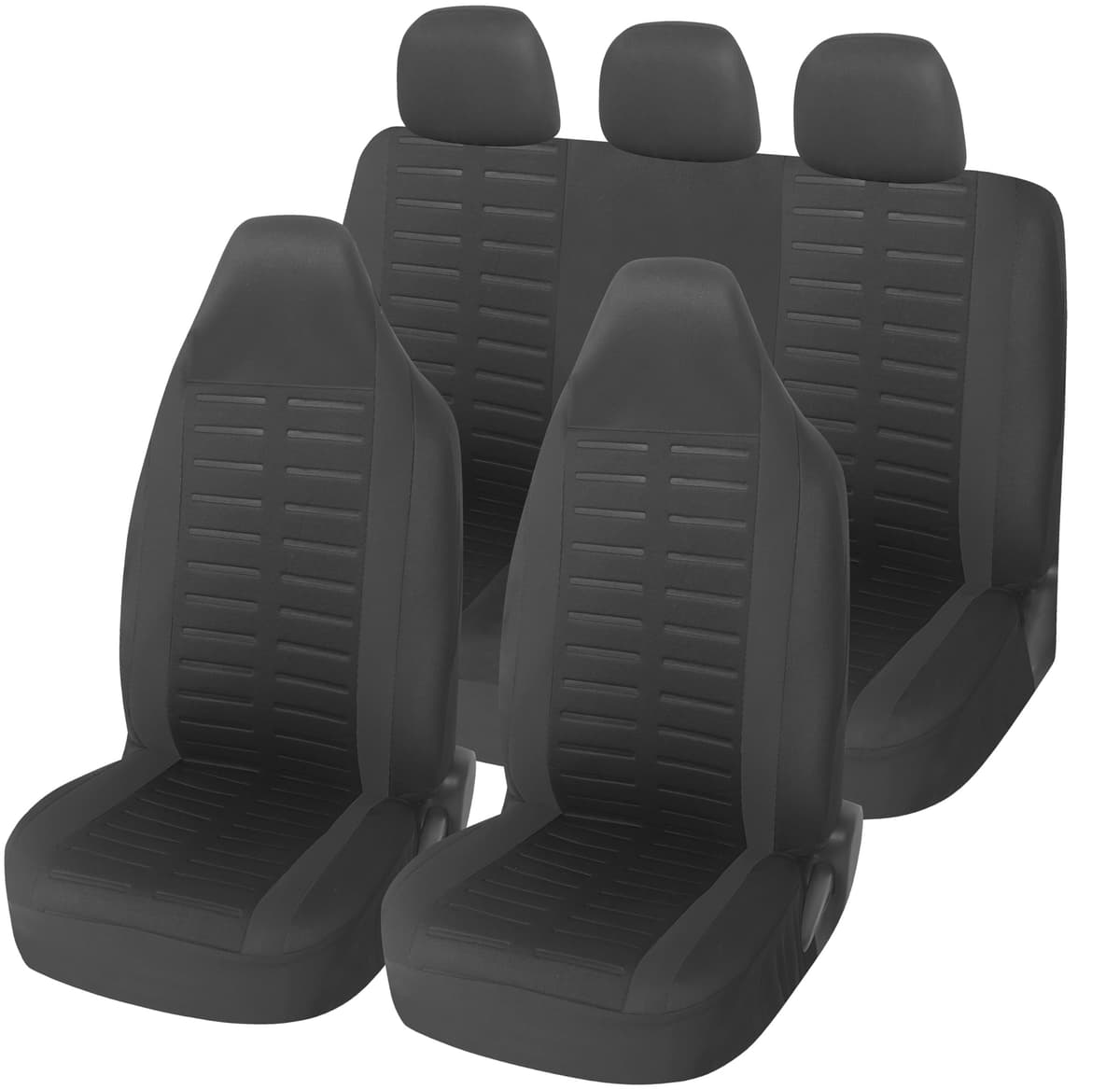 Upgrade4cars Fundas Asientos Delanteros Coche Universales Negro | Cubre Universal | Protector de Asiento Delantero para Conductor y Copiloto | Accesorios Interior Decoracion — view 8