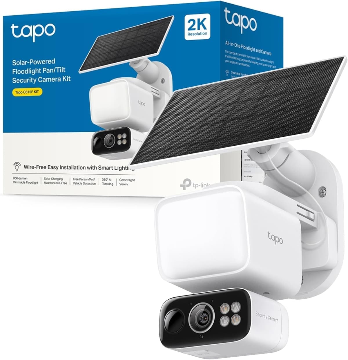 Tapo C230 - IA Cámara Vigilancia 360°, 3K 5MP, Alarma Sonora/Luz, Visión Nocturna, Audio Bidireccional, AI Detección Movimiento, Control Google/Alexa, Tarjeta SD hasta 512G, Fácil configuración — view 9