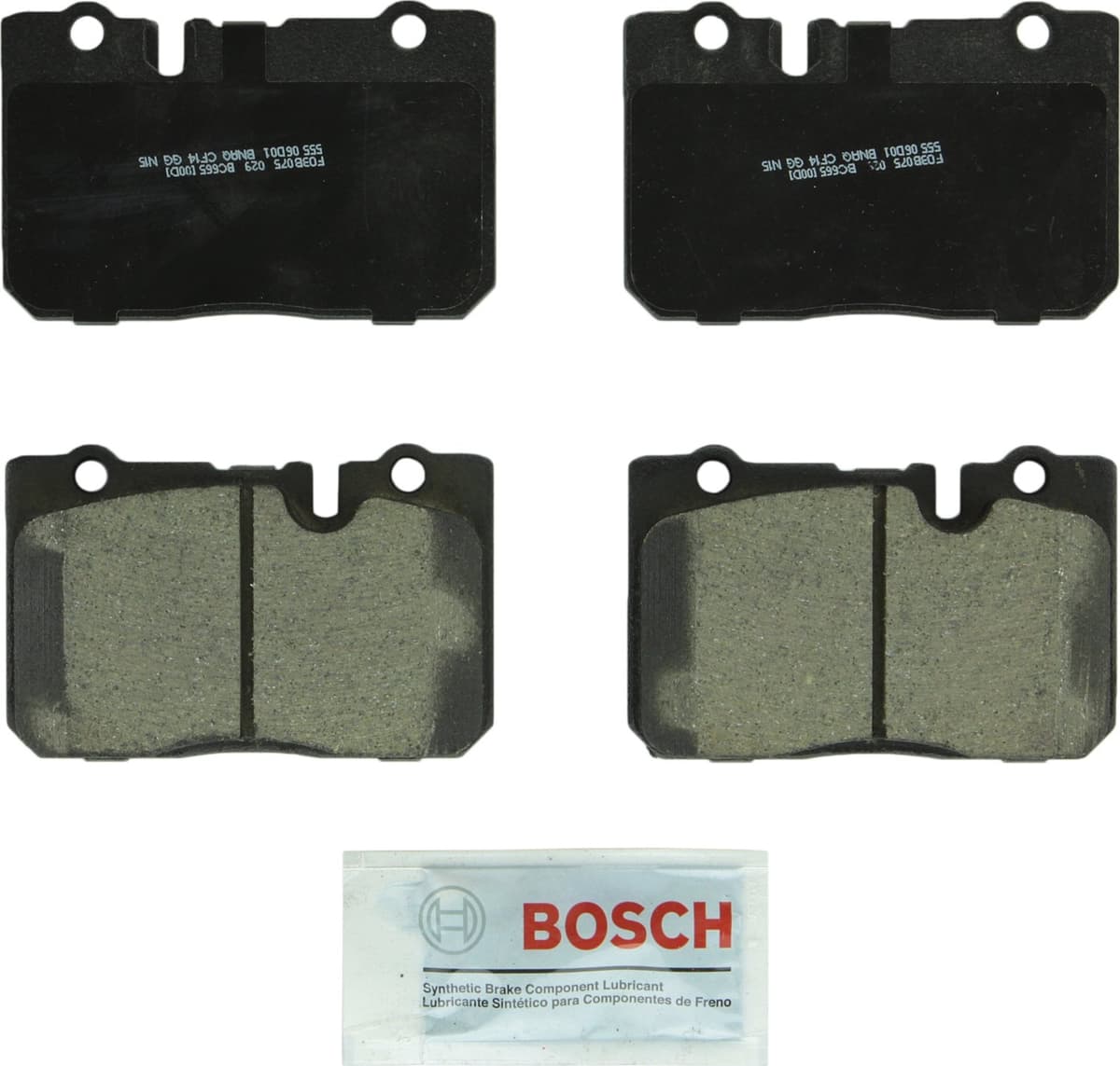 Bosch BC914 QuietCast Premium Ceramic Disc Brake Pad Set For: Acura ILX; Honda Accord, Civic, CR-V, Element, Fit, Front — view 59