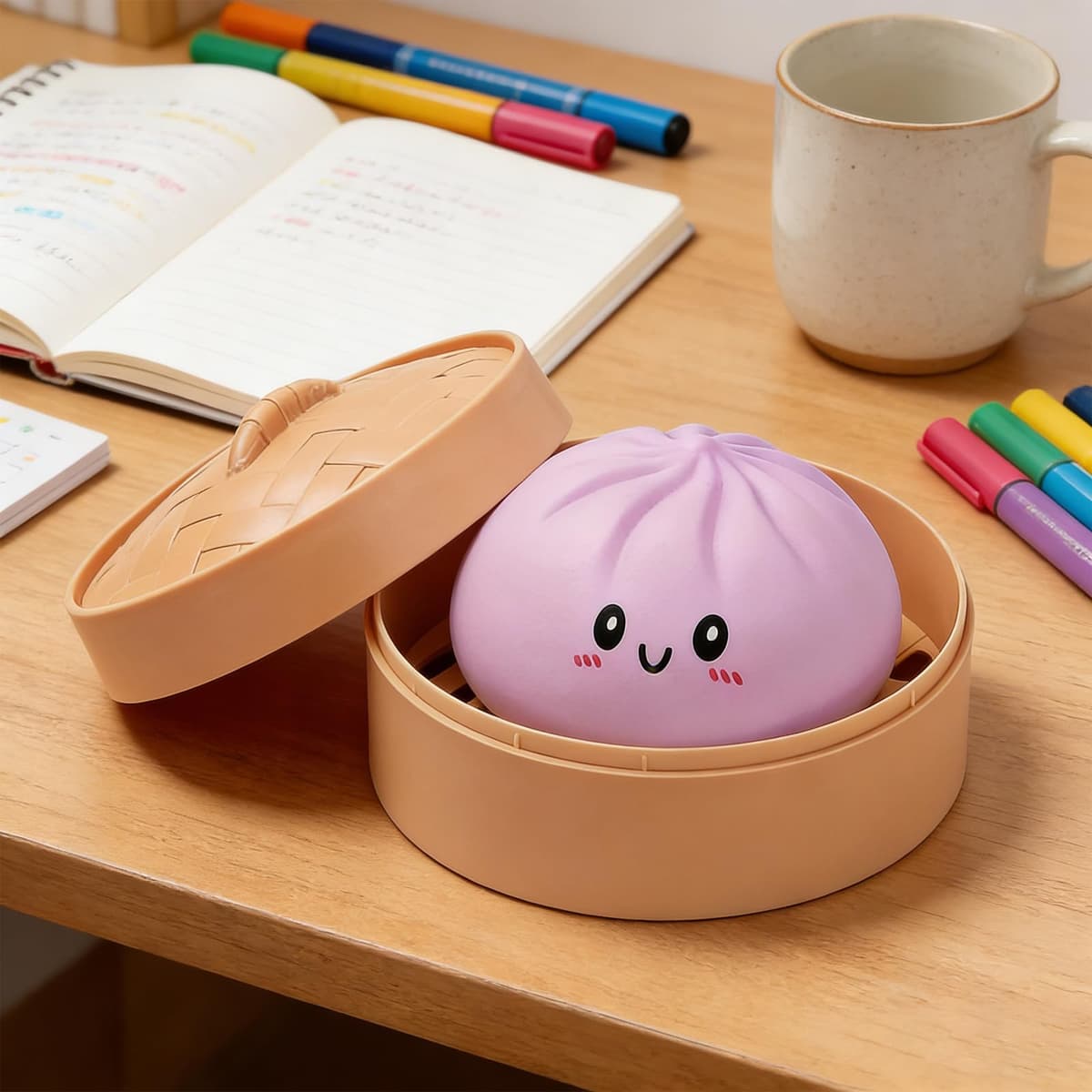 Glitter Dumpling Sorpresa Jguete Dmplings Mystery con Caja Vaporera (Morado) — view 2