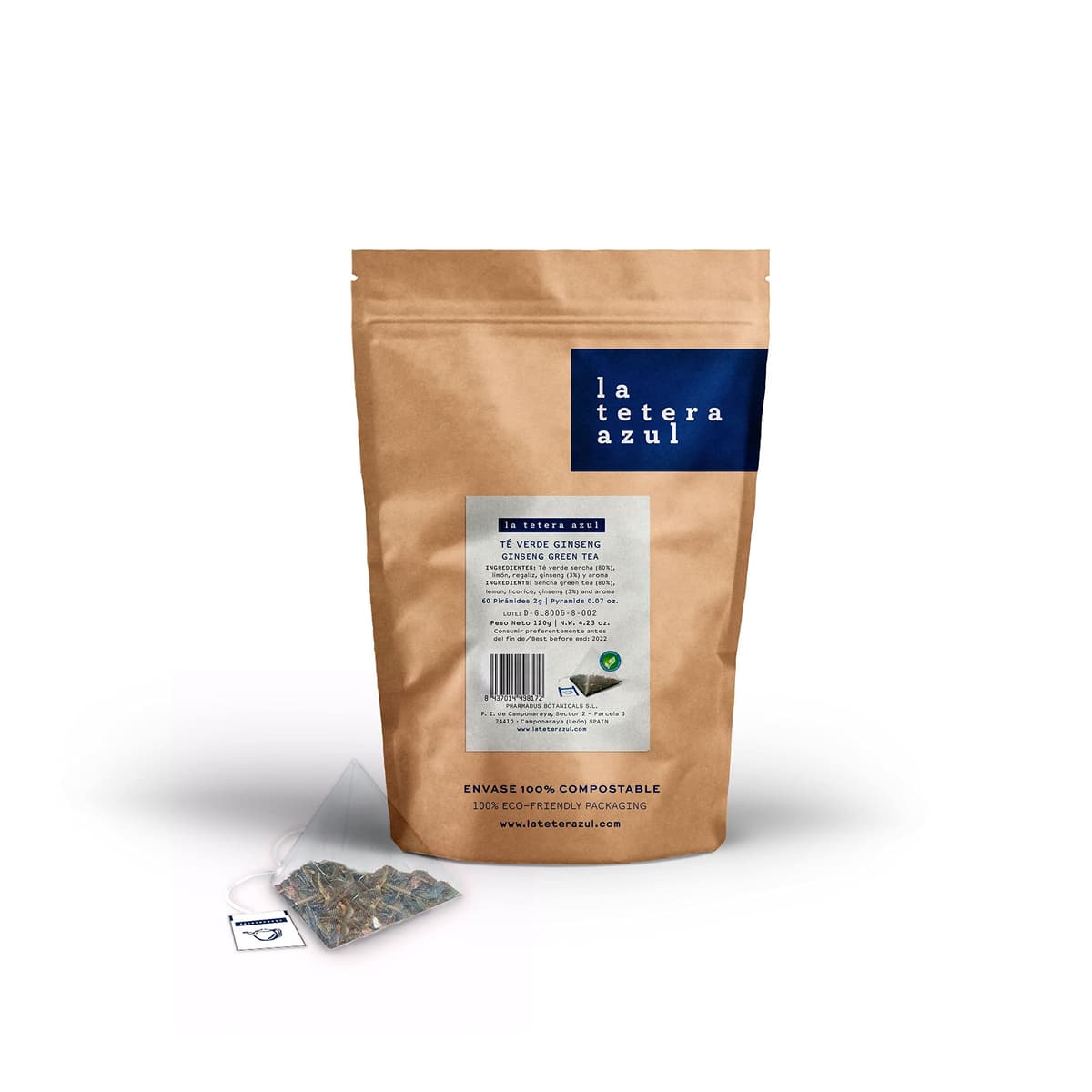 LA TETERA AZUL Infusión De Manzanilla Premium, Pura, Limpia, Sin Hojas Ni Tallos. 60 Pirámides. Infusión Digestiva Y Alivio Gases. Bolsa De 60 Pirámides. — view 44