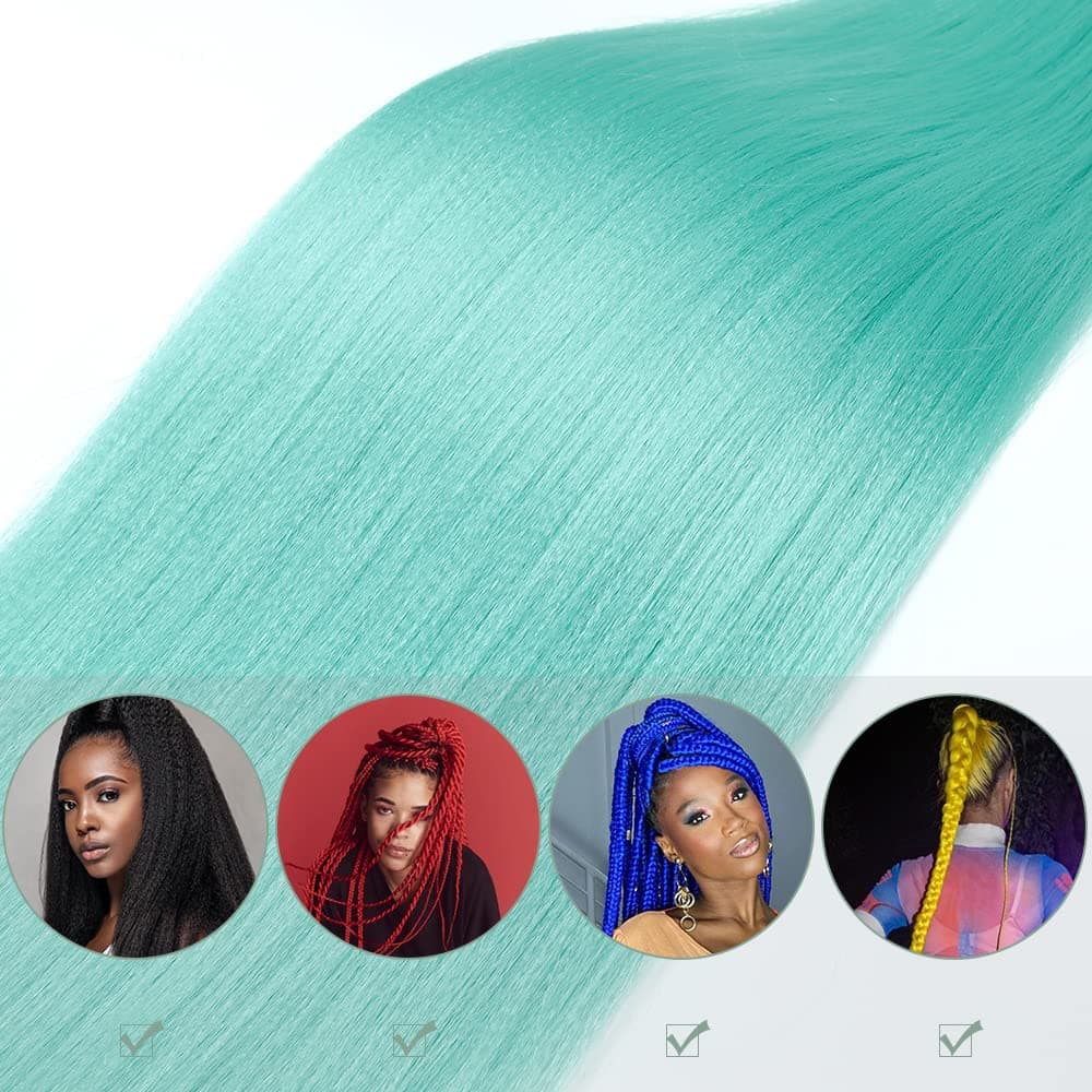 YDDM Capelli Per Treccine Africane Morado Extension Treccine Texture Yaki Easy Install per Principianti 32 Pollici 3 Pezzi Capelli Leggeri e Naturali per Box Braids, Twist e Crochet — view 205
