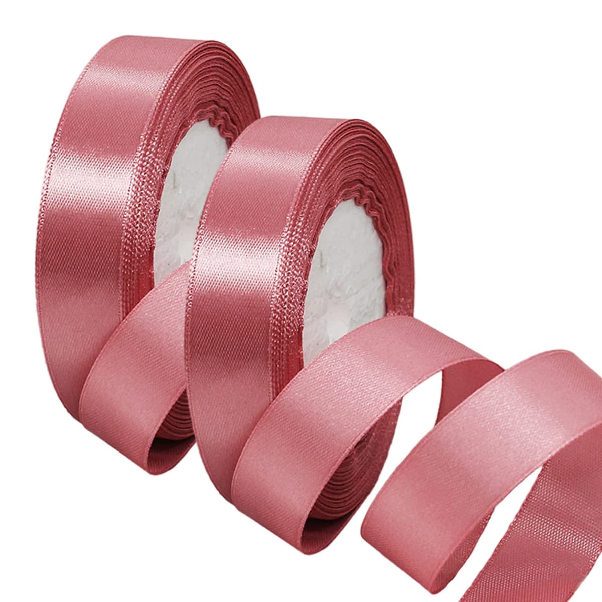 40mm Wide White Ribbon Thick Wedding Car Ribbon 22m, 1.5 inch Thick White Satin Ribbon for Gift Wrapping Wedding Car Christmas Birthday Cake Hair Bow Florist Bouquet Crafts Decorations — view 94