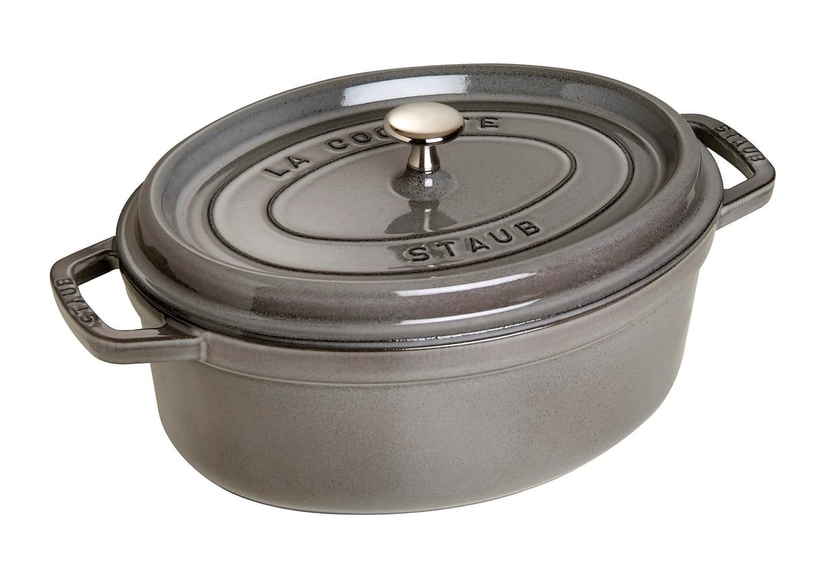 STAUB Cacerola/Cocotte de Hierro Fundido Ovalada, 17 cm, 1 L, Gris grafito — view 29