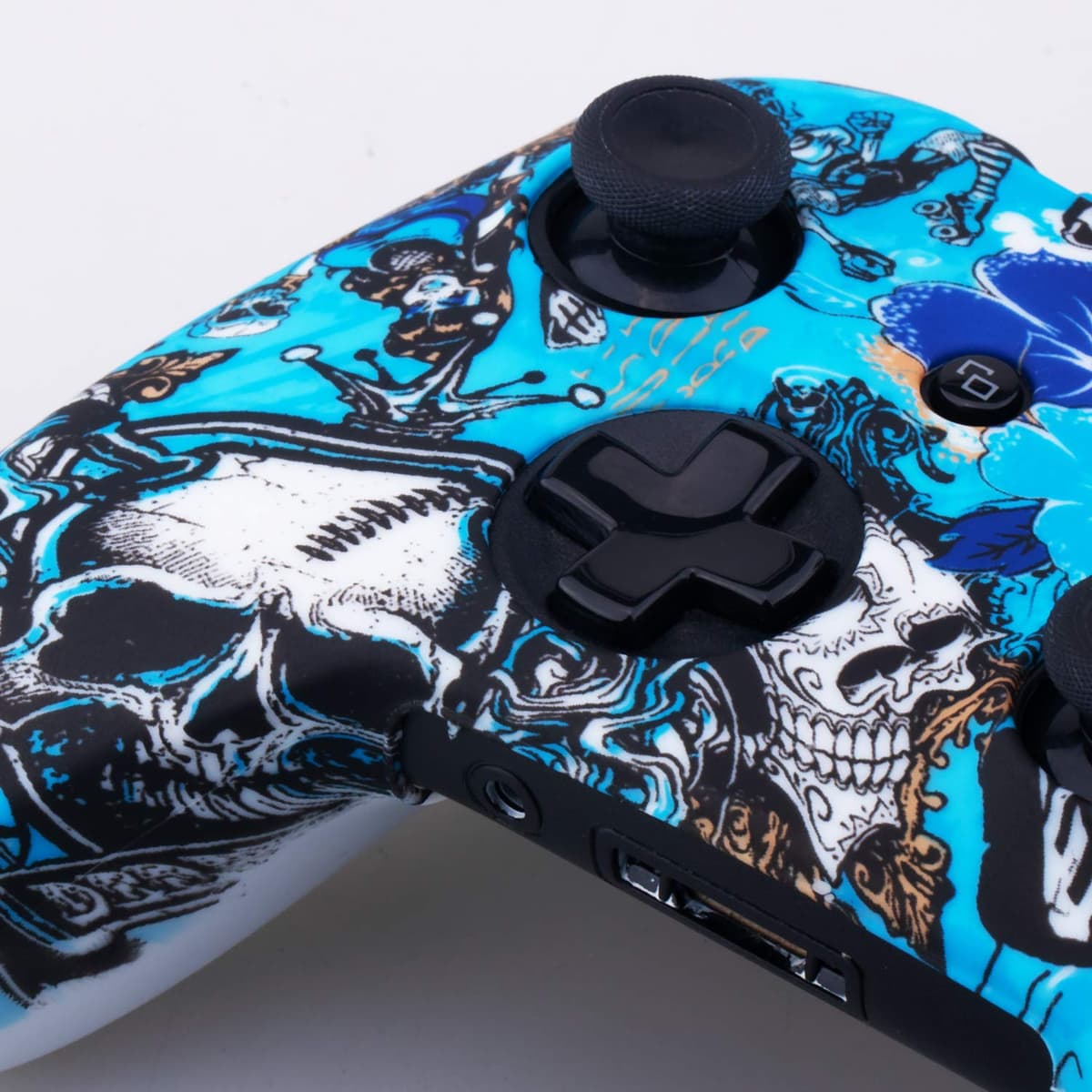 YoRHa Printing Rubber Silicone Cover Skin Case for Xbox One S/X Controller x 1(Witch) with Thumb Grips x 10 — view 3