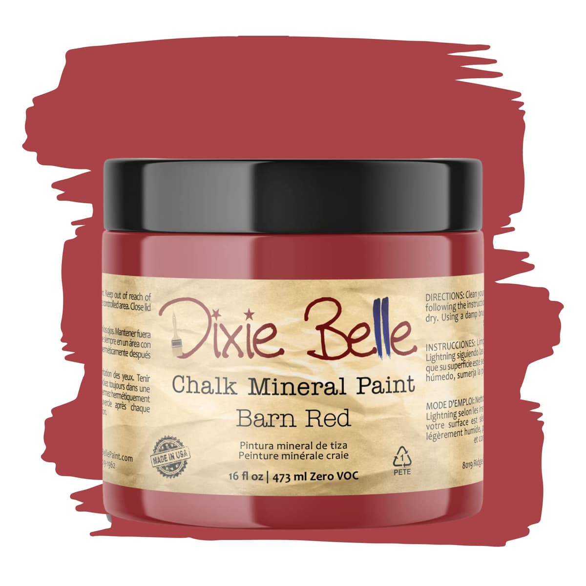 Dixie Belle Paint Company Chalk Finish Furniture Paint - Caviar (32oz) - Matte Black Chic Chalk Mineral DIY Furniture Paint — view 197