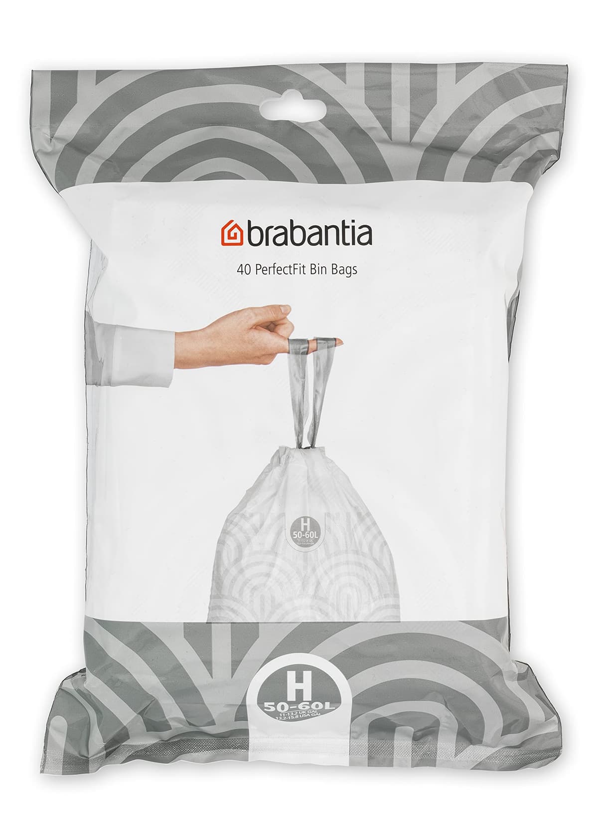 Brabantia Bolsas de Basura PerfectFit (Código L/40-45L) Extra Resistentes Bolsas con cinta de cierre (40 Bolsas) — view 18