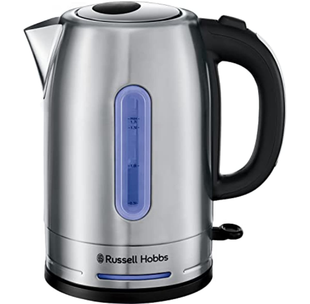 Russell Hobbs Brushed Stainless Steel Electric 1.7L Cordless Kettle (Quiet & Fast Boil 3KW, Removable washable anti-scale filter, Push button lid, Perfect pour spout) 20460 — view 10