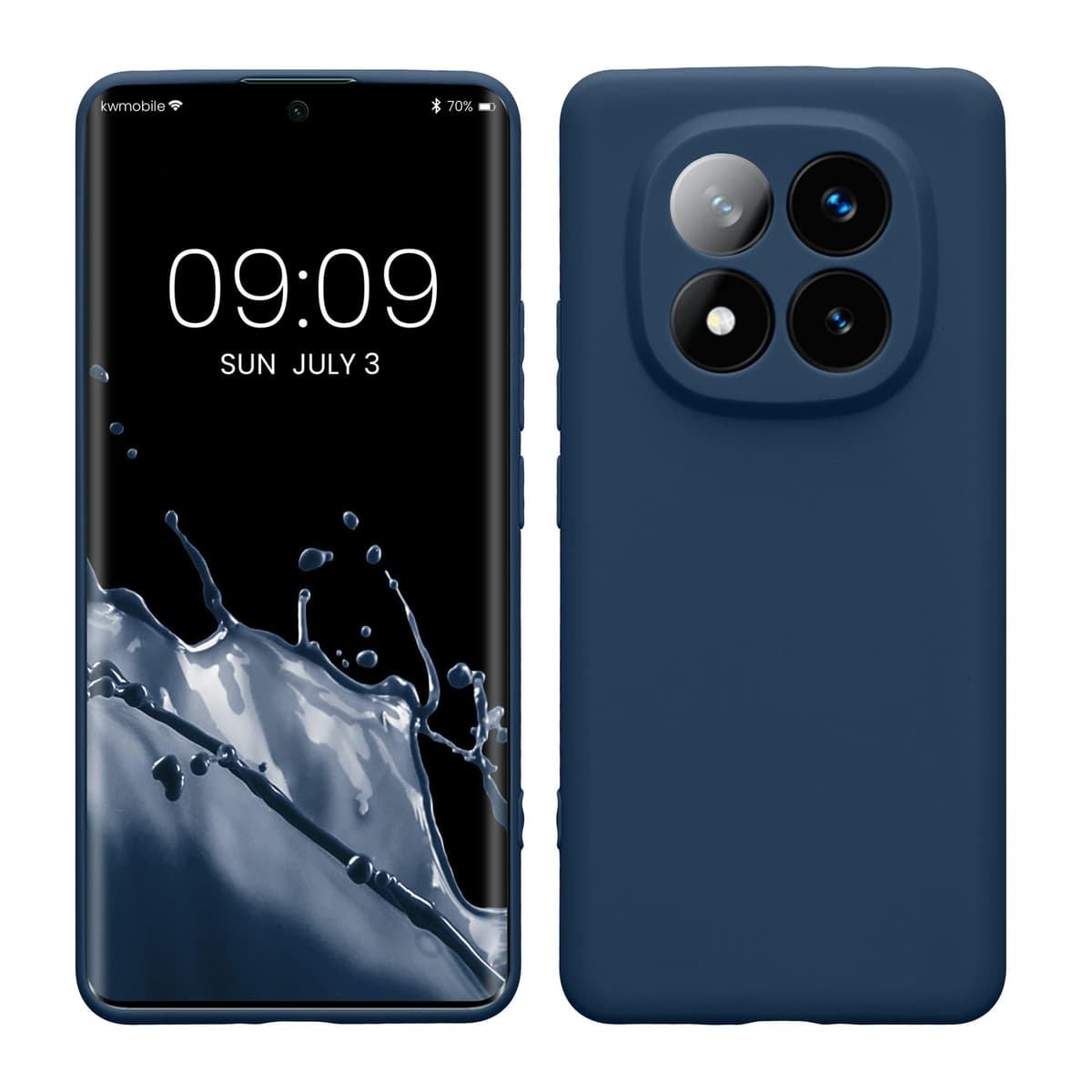 kwmobile Carcasa Compatible con Xiaomi Redmi Note 14 Pro 5G / Poco X7 Funda - Funda Ultrafina de TPU con Bordes elevados - Lavanda Metalizado — view 337