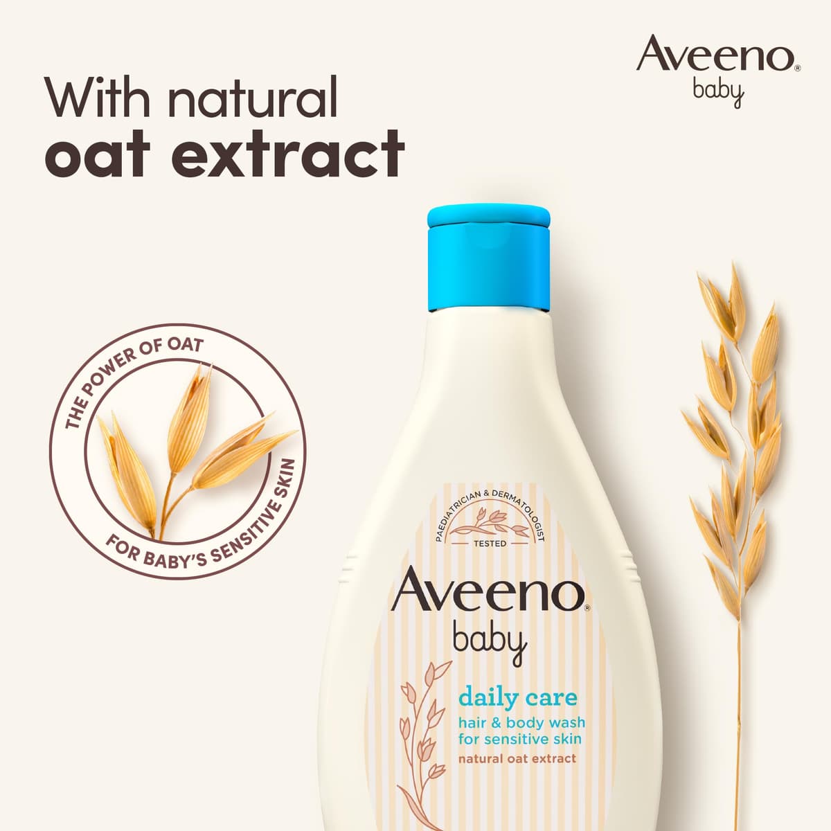 Aveeno Baby Daily Care Hair and Body Wash, 400 ml, Tear-Free with Colloidal Oatmeal — view 4