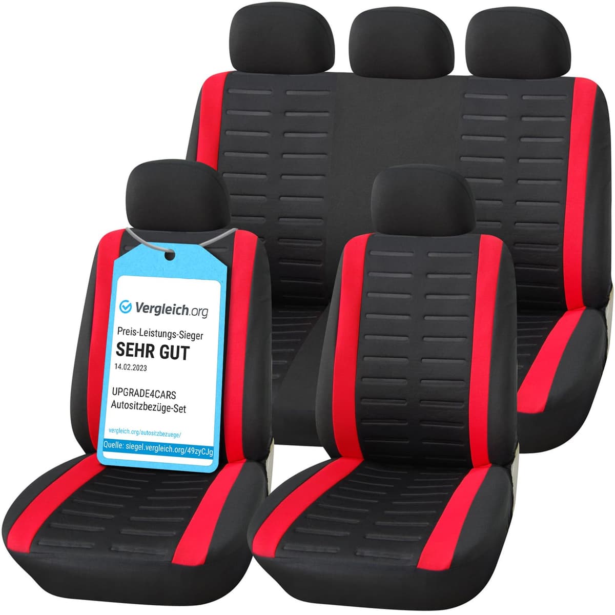 Upgrade4cars Fundas Asientos Delanteros Coche Universales Negro | Cubre Universal | Protector de Asiento Delantero para Conductor y Copiloto | Accesorios Interior Decoracion — view 13