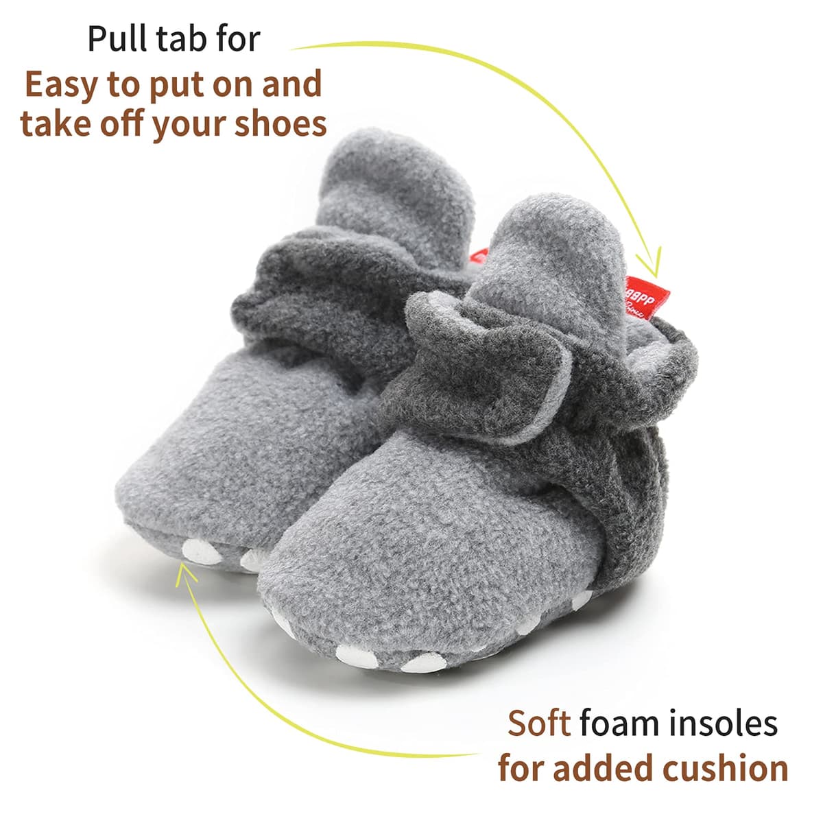 EDOTON Botas de Niño Calcetín Invierno Soft Sole Crib Raya de Caliente Boots de Algodón para Bebés — view 5