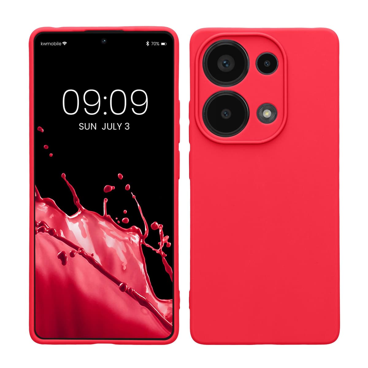 kwmobile Carcasa Compatible con Xiaomi Redmi Note 14 Pro 5G / Poco X7 Funda - Funda Ultrafina de TPU con Bordes elevados - Lavanda Metalizado — view 291