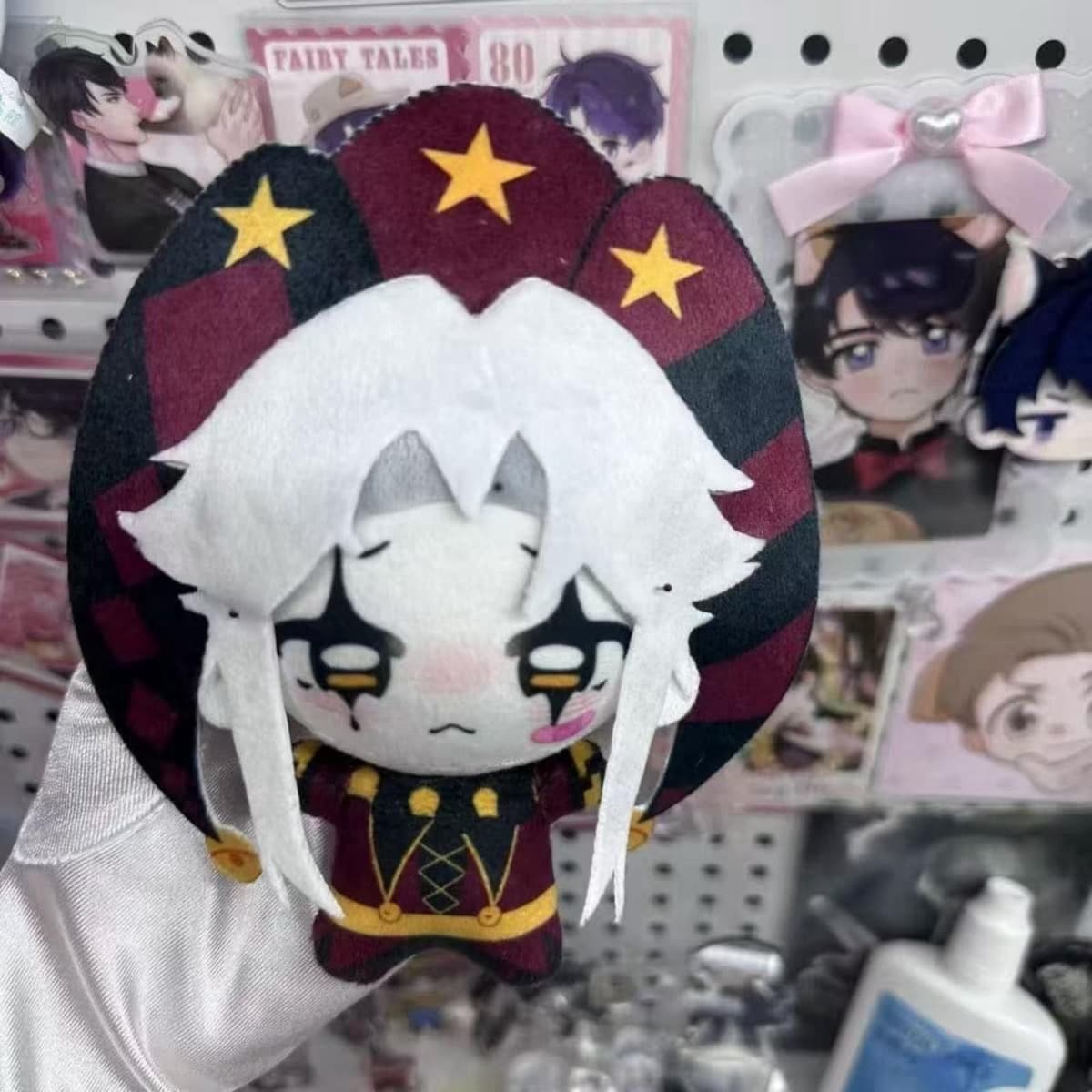 The Freak Circus Plush Toy Freak Circus Pierrot Plush Cartoon Character Doll Soft Plushies Pillow Stuffed Figure for Game Fans (Pierrot-10 cm) — view 4
