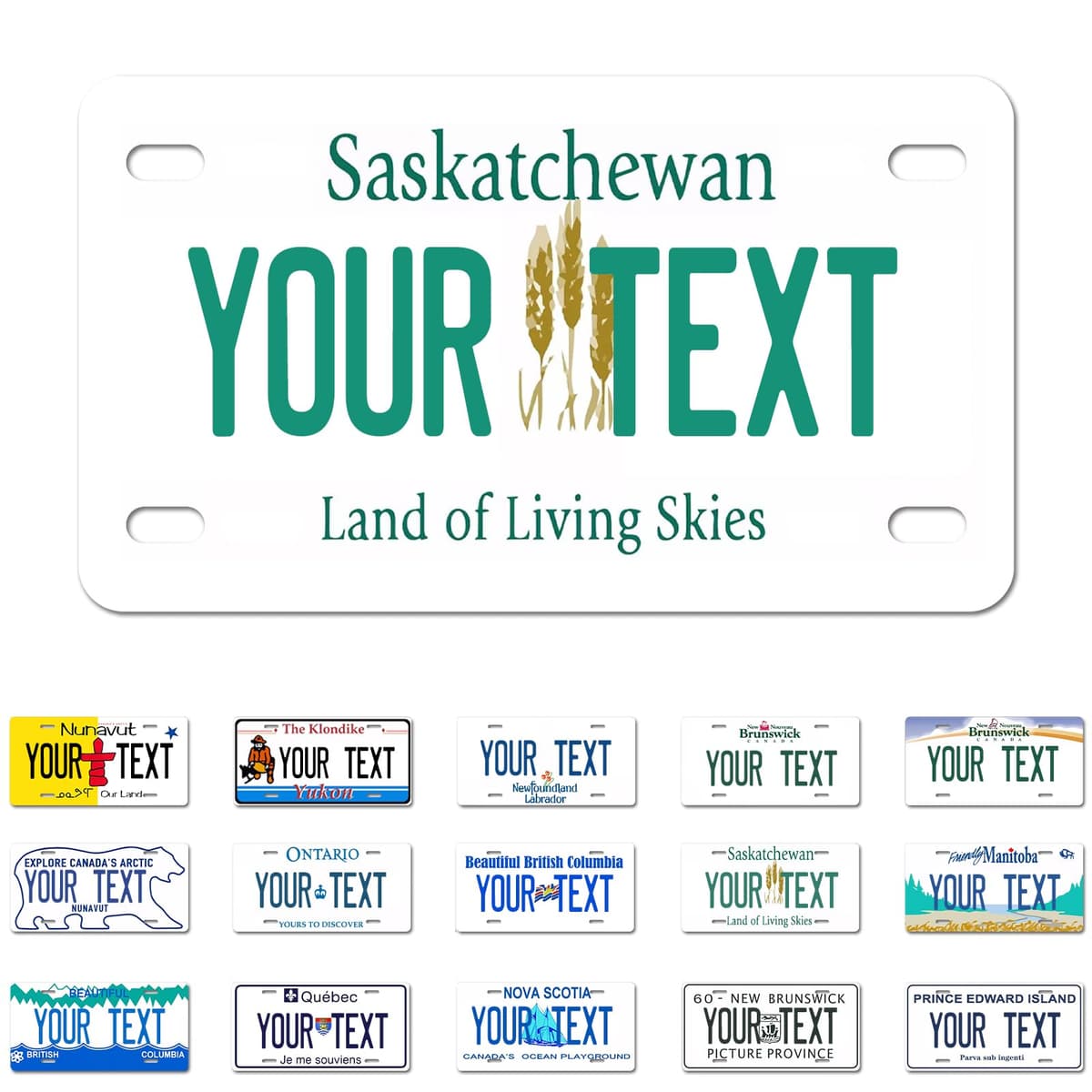 Alberta License Plate, 6"×12" Custom License Plate — view 4