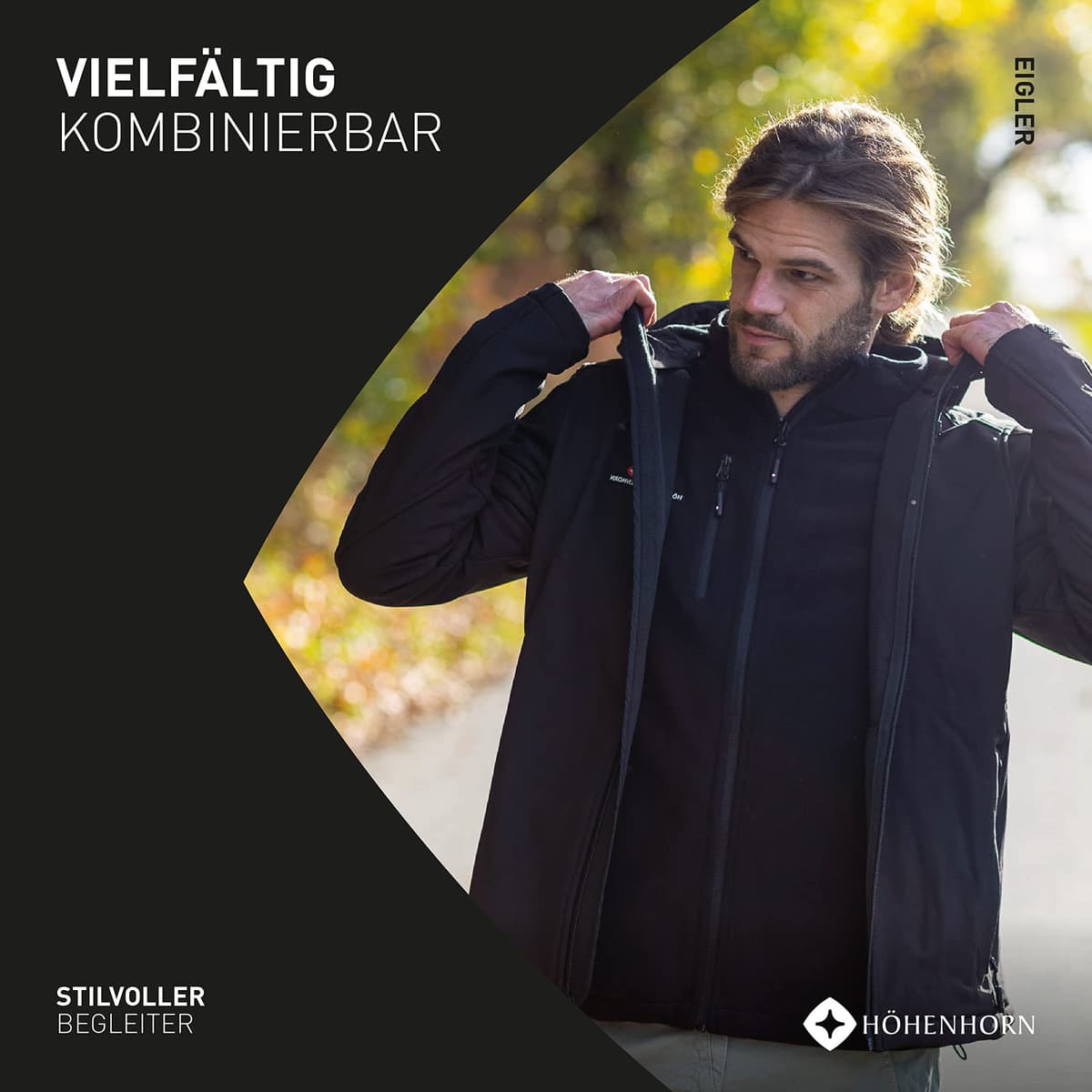 Höhenhorn Badus Chaqueta polar para hombre Cremallera completa Senderismo al aire libre Senderismo — view 7