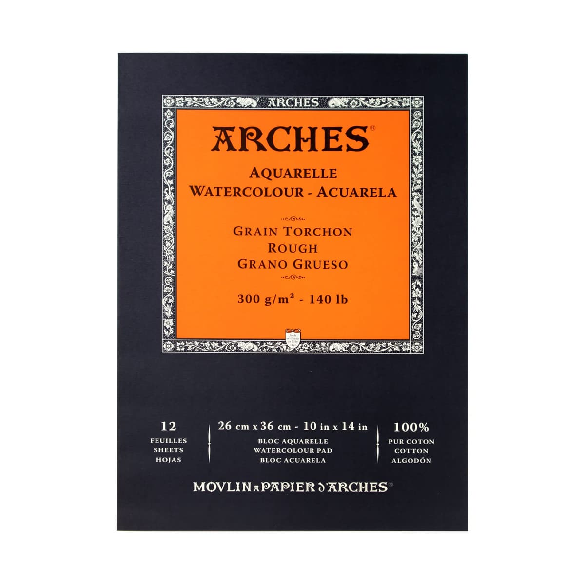 Arches - Papel de acuarela, bloc 12 hojas engomado 1 lado, grano fino, 300 g/m², 23 x 31 cm — view 34