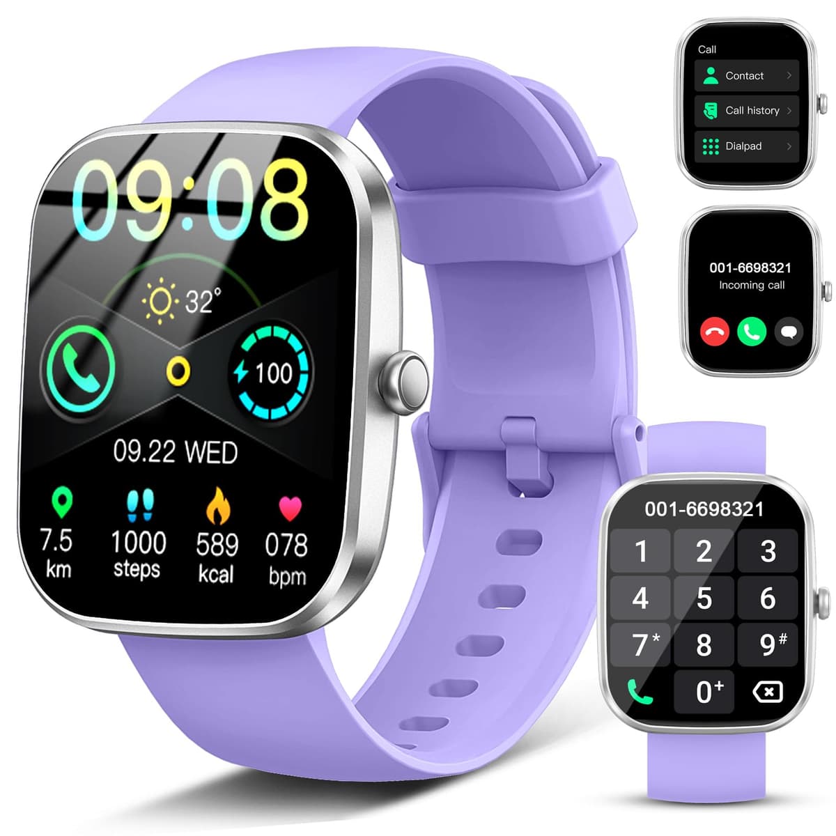 Smart Watch, 2026 HD 1.91" Bluetooth 5.4 Calling Smartwatch for Men Women, SPO2/Heart Rate/Sleep Monitor, 115+ Sport Modes Fitness Activity Trackers, IP68 Waterproof Step Counter for Android iOS — view 12