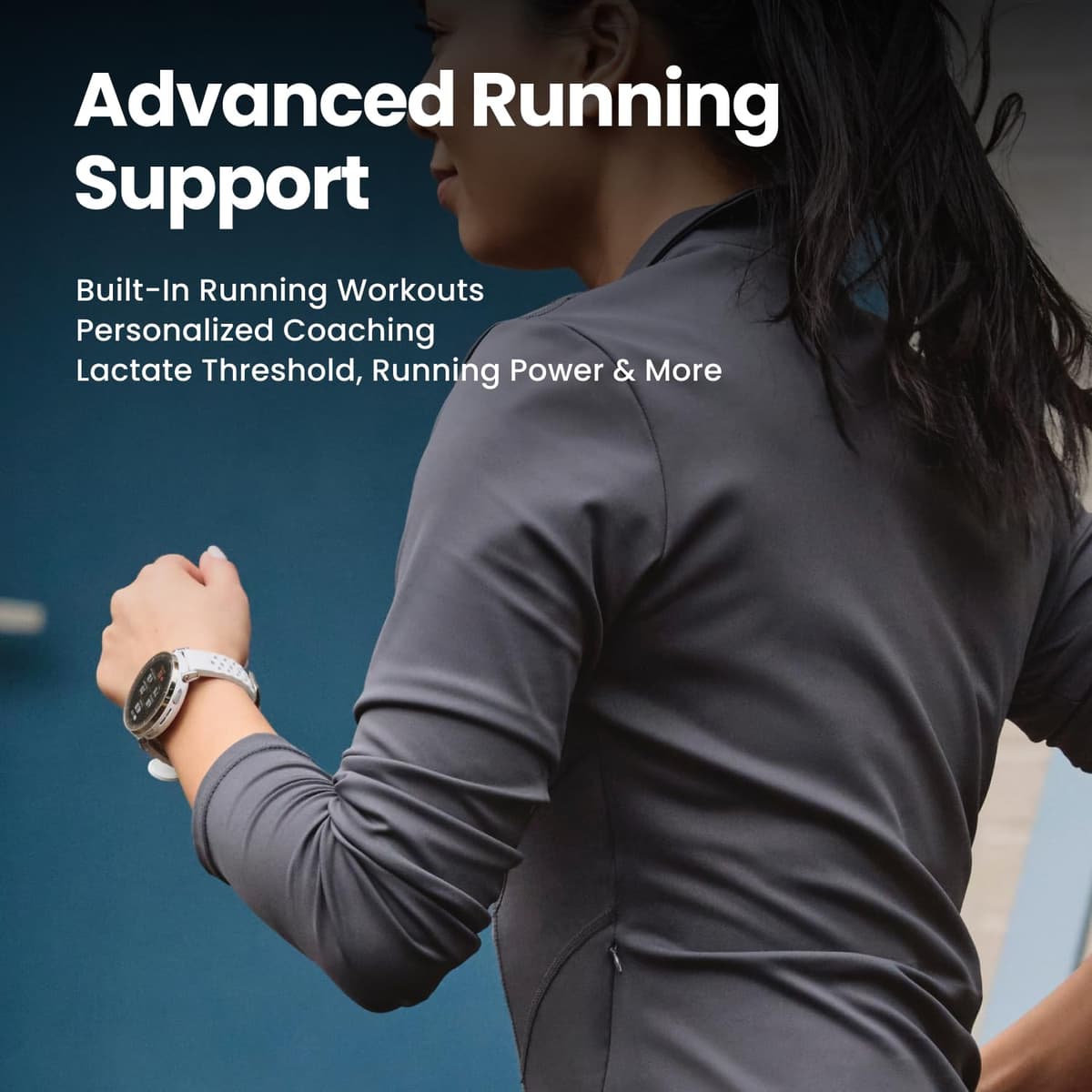 Amazfit Active 3 Premium GPS Running Smart Watch 45mm, 1.32" AMOLED Sapphire Display, 12-Day Battery, 4GB, NFC, Offline Maps, 170+ Workouts, 5 ATM, Heart Rate & Fitness Tracker for Android & iPhone — view 3