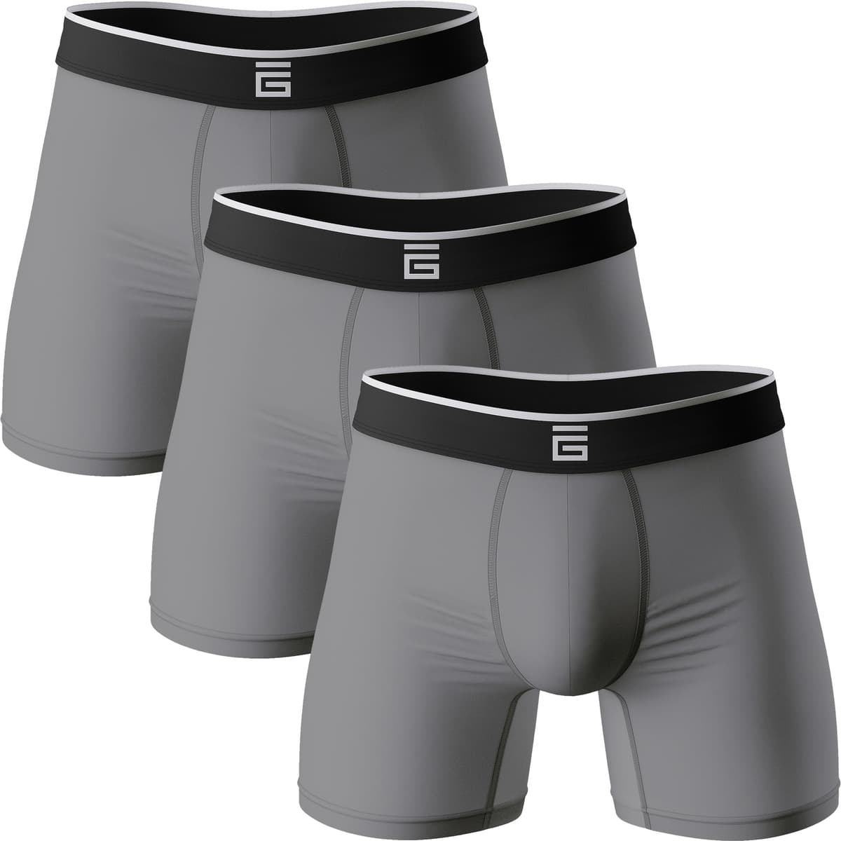 Giovici Mens Boxers Bamboo Anti Chafing Soft Comfortable Boxer Briefs Longer Leg - Boxer Shorts Multipack - Moisture Wicking Technology — view 12