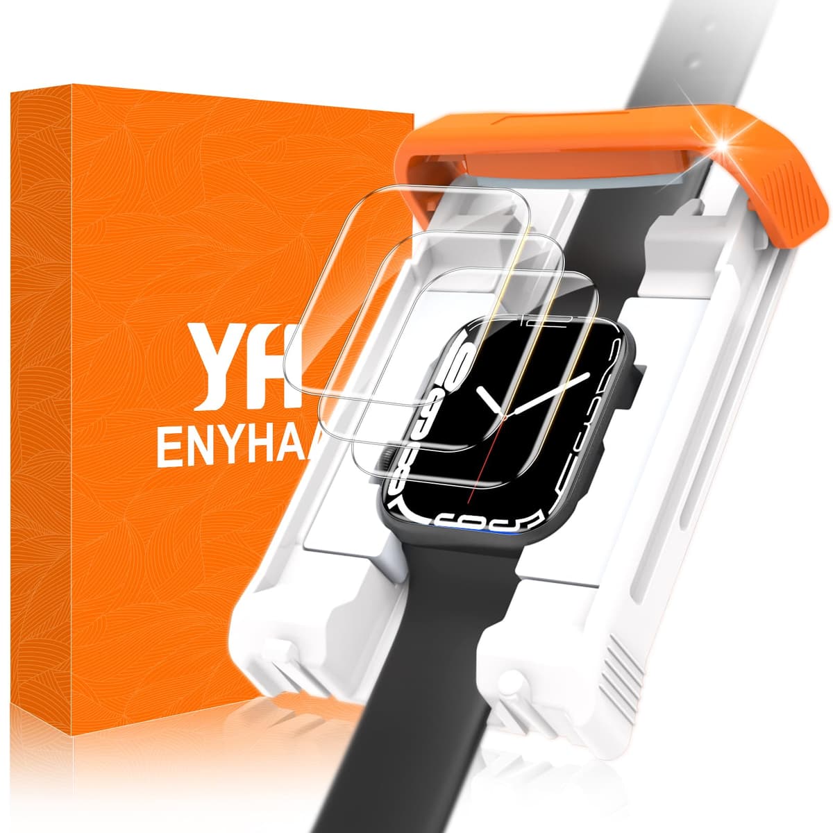3 Pack for Apple WatchSeries SE3/SE2/SE/6/5/4 44 mm Screen Protector,HD Transparent, Anti Scratch, Bubble Free [Automatic Align Tech] Self-Healing Flexible EPU Film for iWatch SE3/SE2/SE/6/5/4