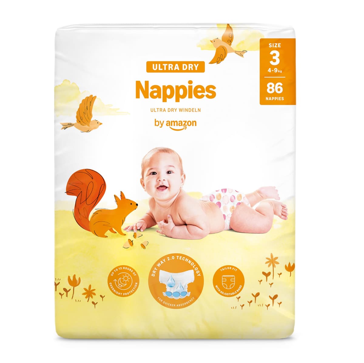 By Amazon - 70 Ultra Dry Nappies - Size 6 (15+ kg) (Previously a Mama Bear Brand, Same Product) — view 23