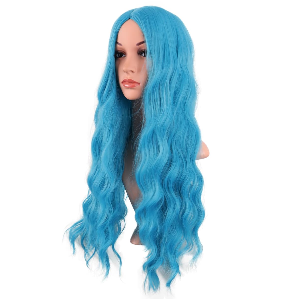Mapofbeauty 32 Pulgadas/80cm de Luz Rubia Pelo Largo Rizado Ondulado Peluca Cosplay Peluca — view 104