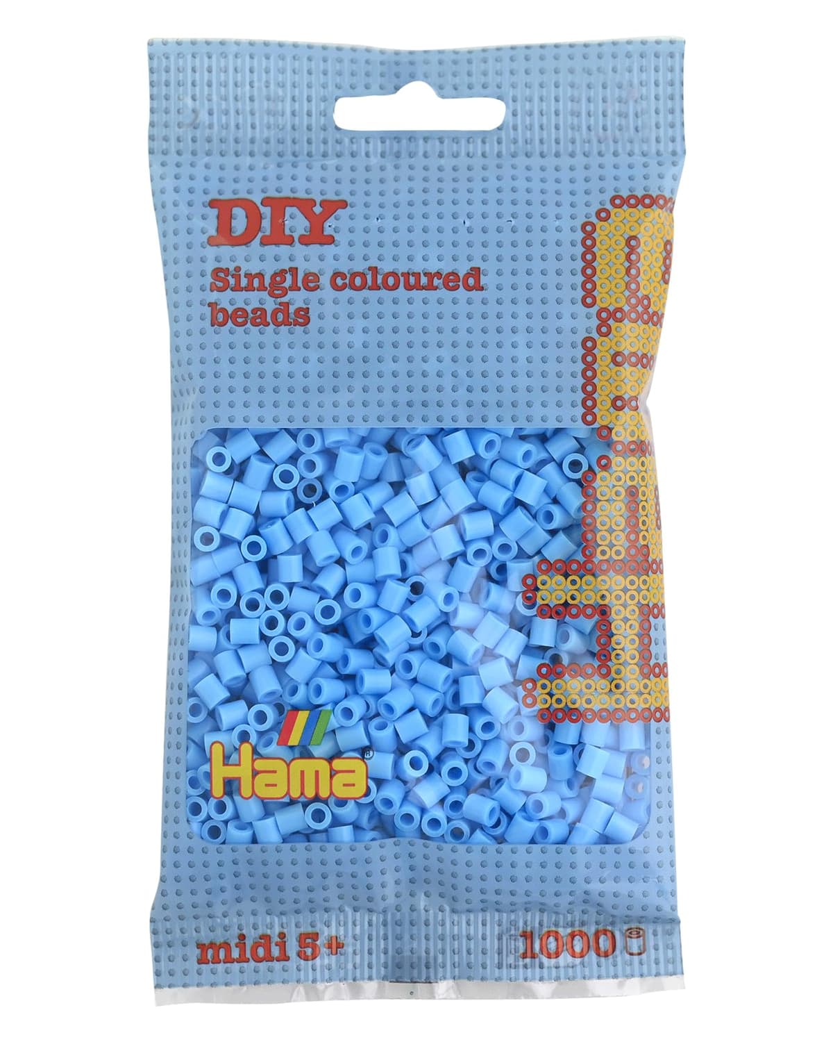 HAMA Bolsa de perlas | Aprox. 1000 cuentas midi fusibles para manualidades y mosaicos | Perlas de fusión para niños creativos 5+ | Juego de arte y decoración | Beige — view 36
