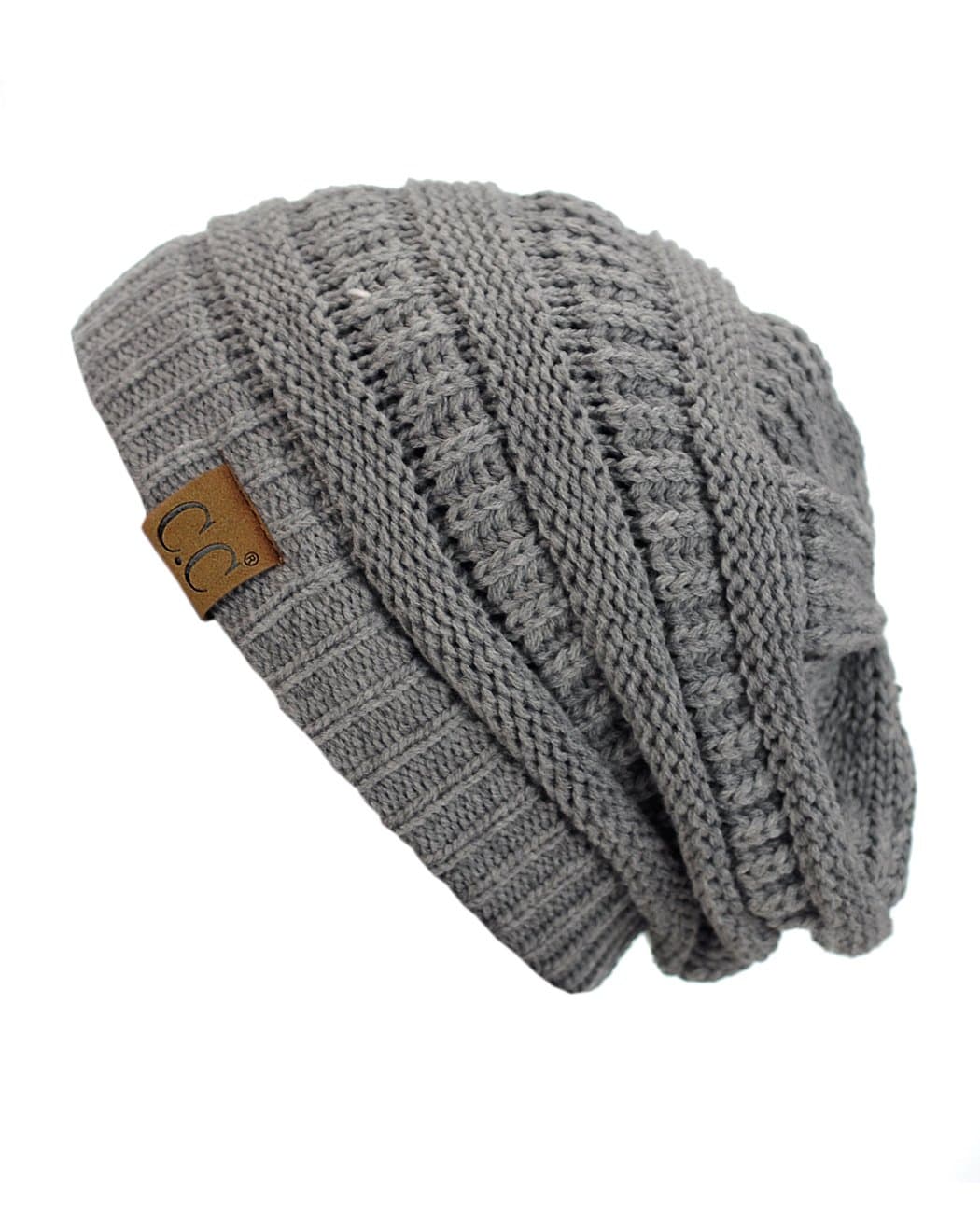 Warm Chunky Soft Stretch Cable Knit Beanie Skully — view 99