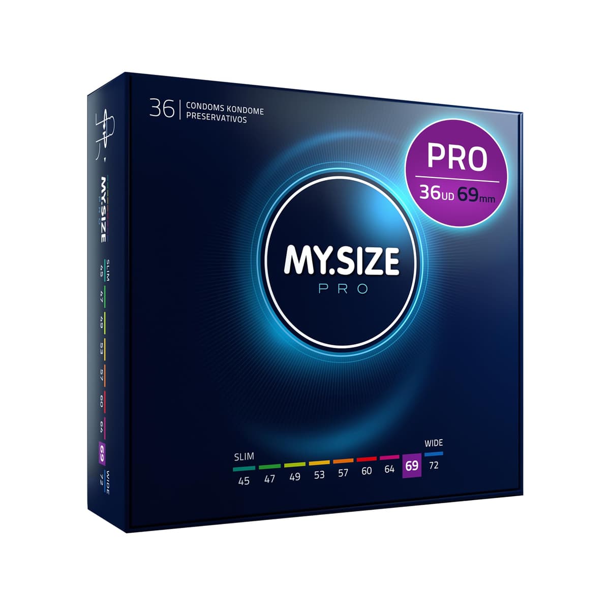 MY.SIZE PRO Condones ÉLITE, talla 5, 60 mm, XL, 10 piezas - Látex Vytex extra puro, fácil de abrir — view 37