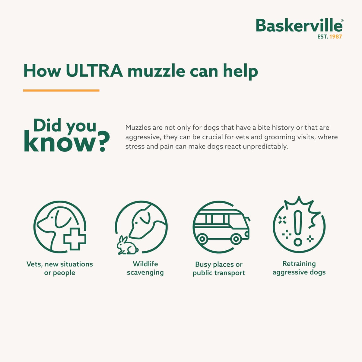 MUSERUOLA BASKERVILLE ULTRA, design etico brevettato, cane può respirare, ansimare e bere, regolabile, imbottita, addestramento cani piccoli, medi, grandi, impedisce di morsicare, rovistare (Taglia 4) — view 4