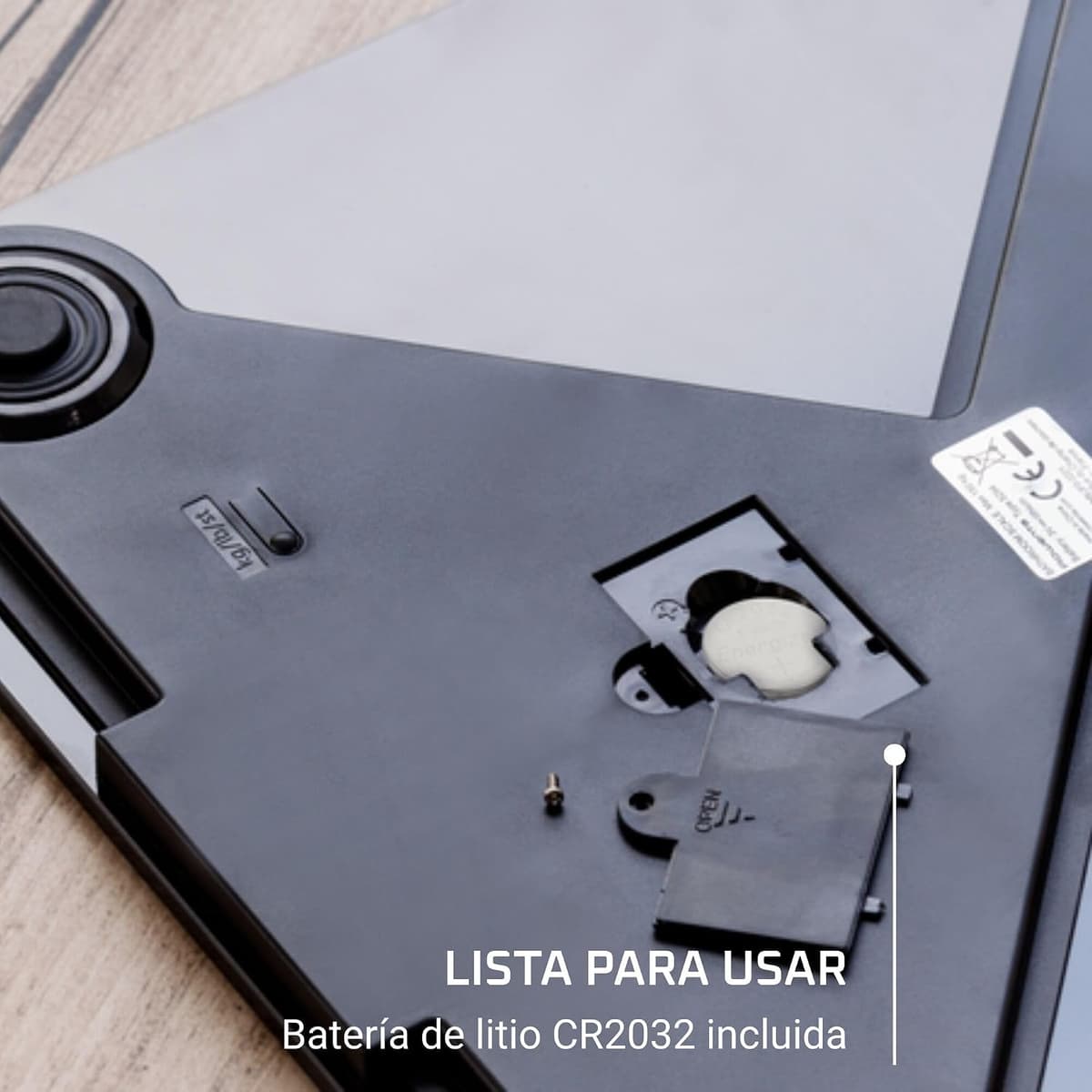 Rowenta Premiss - Báscula de baño con Pantalla LCD, diseño fino de 2cm de alto, hasta 150 kg y 100 gr precisión, encendido y apagado automático, Negro BS1400 — view 5