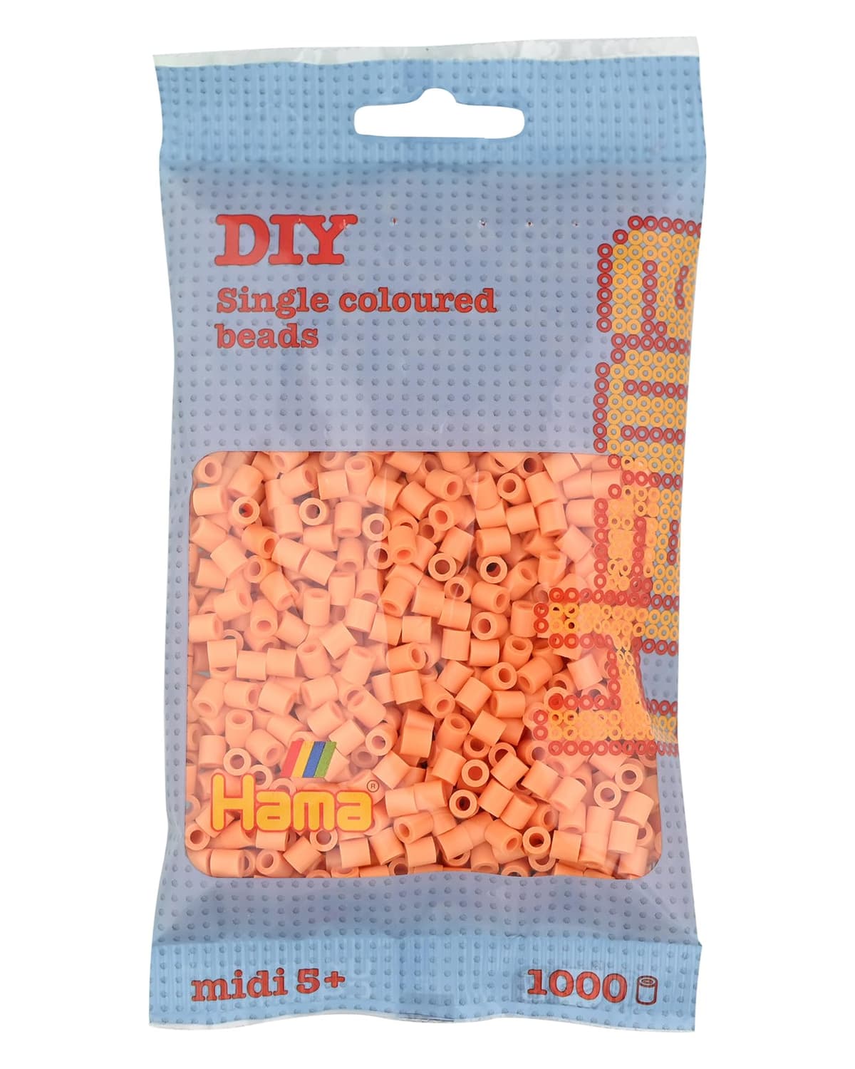 HAMA Bolsa de perlas | Aprox. 1000 cuentas midi fusibles para manualidades y mosaicos | Perlas de fusión para niños creativos 5+ | Juego de arte y decoración | Beige — view 25