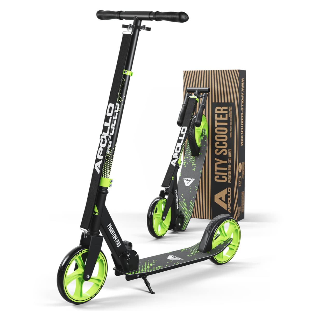 Apollo Phantom Pro City Scooter – Ruedas XXL, Plegable, Altura Regulable, Patinete para Adultos, niños y jóvenes, Compacto — view 7