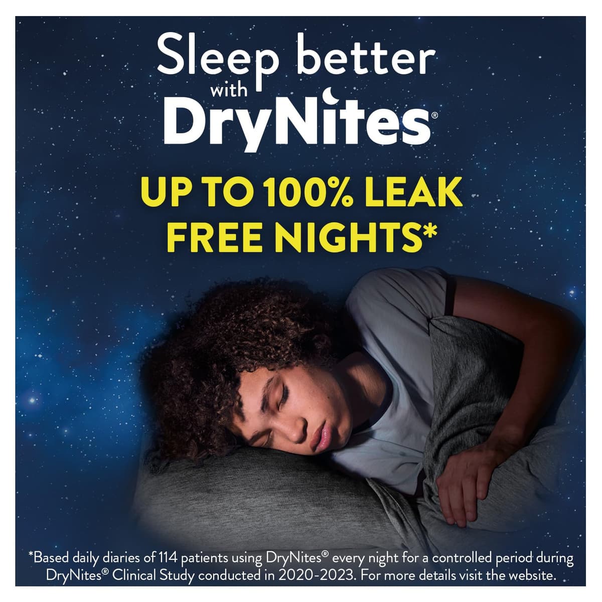 HUGGIES DryNites, Pyjama Pants, Boys 13+ Years (48-60KG), 33 x Bedwetting Pants, Up to 100% Leak Free Nights — view 3