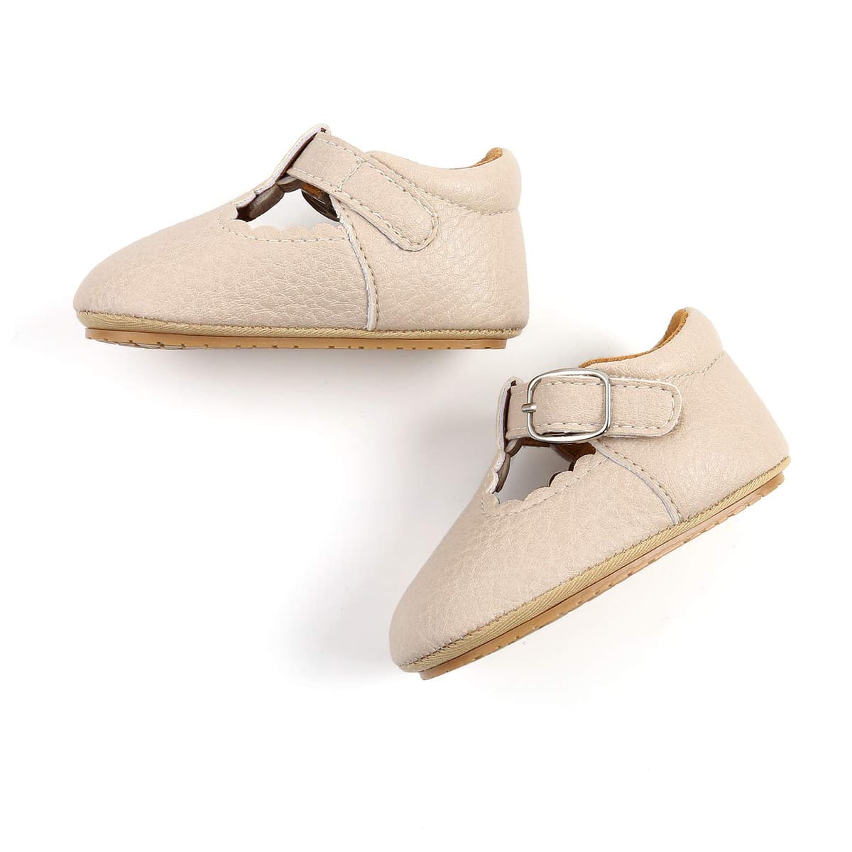 Baby Girls First Walking Shoes Mary Jane PU Leather Anti-Slip Princess Shoes Infant Baby Shoes — view 49