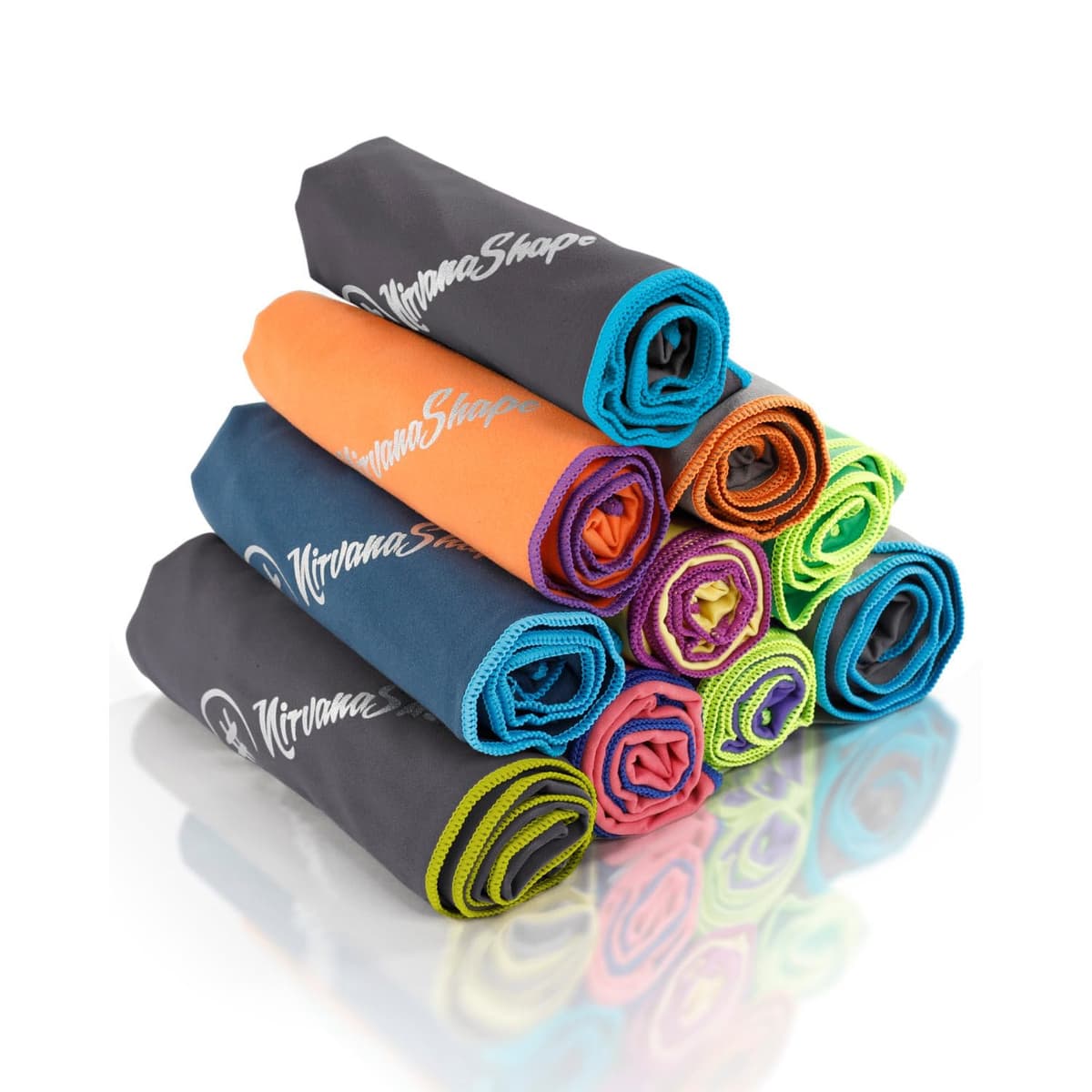 NirvanaShape Toalla de Microfibra | 14 Colores | 8 Dimensiones | Toalla de Viaje Ligera, Absorbente y de Secado Rápido | Toalla de Baño para Viajes | Ideal para Playa, Camping, Yoga y Sauna — view 9