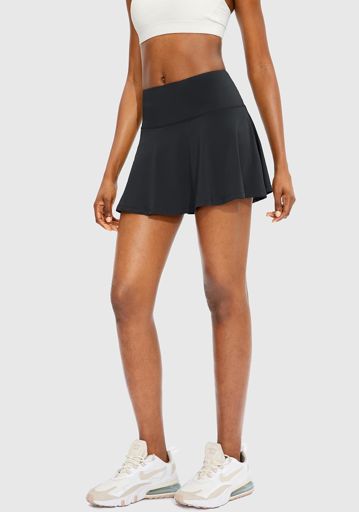 ThreeH Falda de Tenis con Pliegues de Cintura Alta para Mujer Falda Atlética de Golf para Correr Yoga Bádminton Casual — view 5