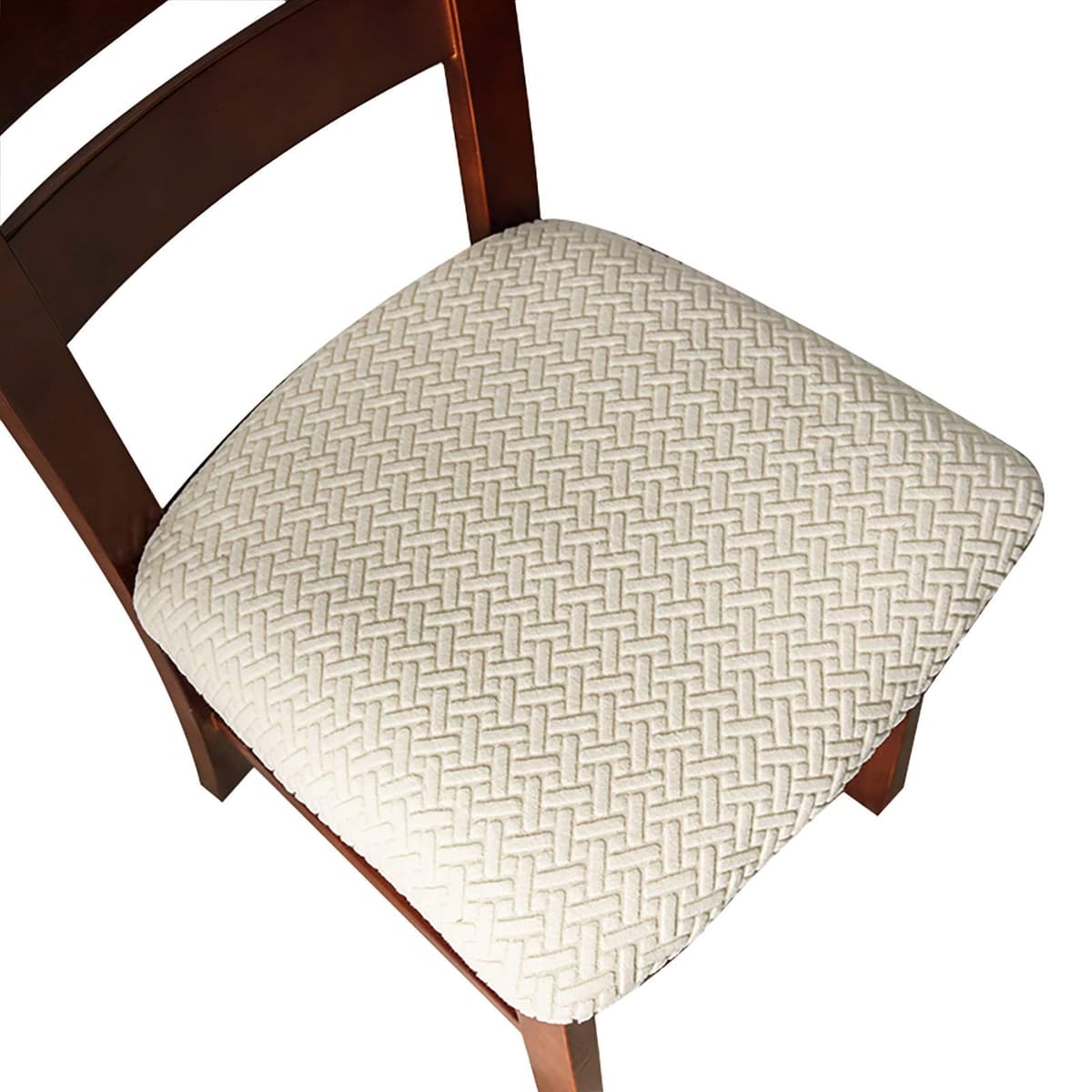 Genina Seat Covers for Dining Room Chair Seat Slipcovers Kitchen Chair Covers (Taupe, 4 Pcs) — view 14