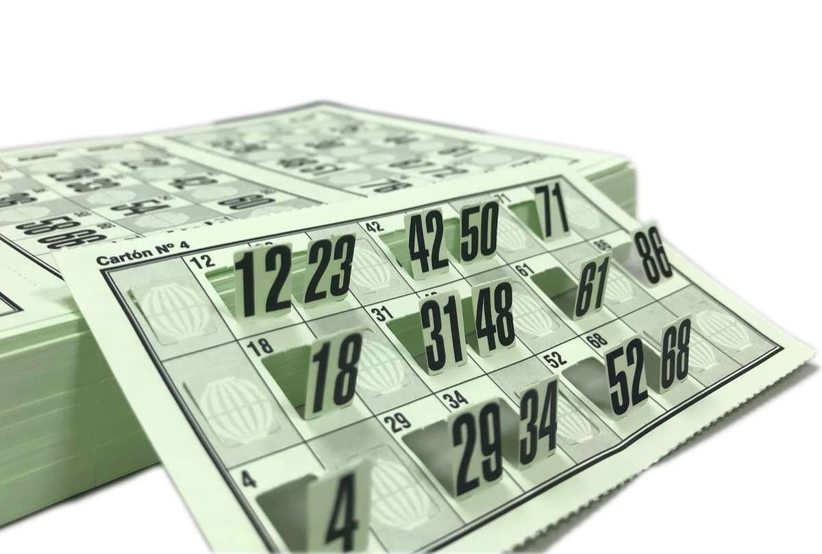 Genérico 960 Cartones de Números Troquelados para Bingo Tradicional de 90 Bolas (Verde)