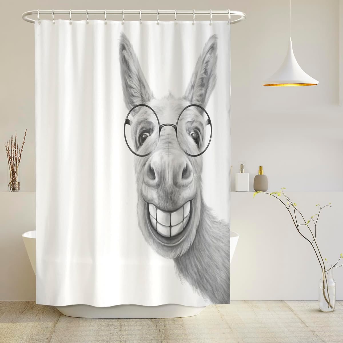 arteneur® - Cortina de Ducha 180x200 - Cortina de Baño Antimoho de Tela, Impermeable, Lavable y Opaco con Dobladillo Ponderado y Anillas (Tabla Periódica Española) — view 40