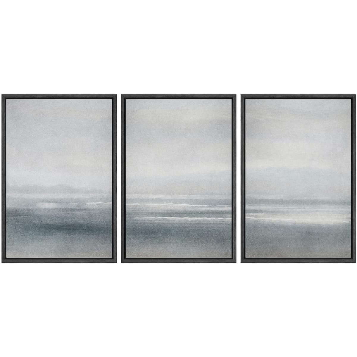 SIGNWIN Framed Canvas Print Wall Art Set Coastal Serenity Abstract Seaside Illustrations Modern Art Decorative Rustic Calm/Zen for Living Room, Bedroom, Office - 24"x36"x3 Natural — view 23