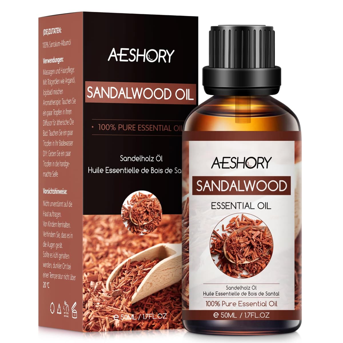 AESHORY Aceite Esencial de Rosa 50ML, Natural Aceite de Aromaterapia de Rosa, Aceites de Fragancia Premium para Humidificador, Masaje, Baño, Cuidado la Piel, Relajación y Calma — view 20