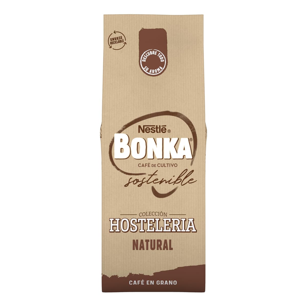 Bonka cafe en grano tostado natural para hostelería, Ideal para maquina de cafe Espresso - 1 paquete x 1 kg — view 7