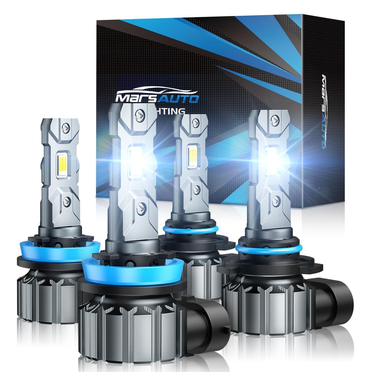 Marsauto 9005 LED Headlight Bulbs, 900% Super Bright, Real 1:1 Design 9005 HB3 LED Bulb, 6000K Cool White Halogen Replacement, 3min Plug and Play IP68, Pack of 2 — view 11