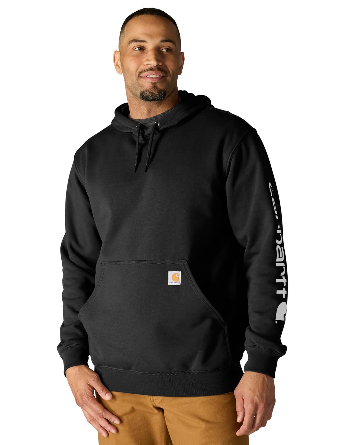Carhartt Workwear Kapuzenpullover Hoodie Original Fit mit Ärmellogo