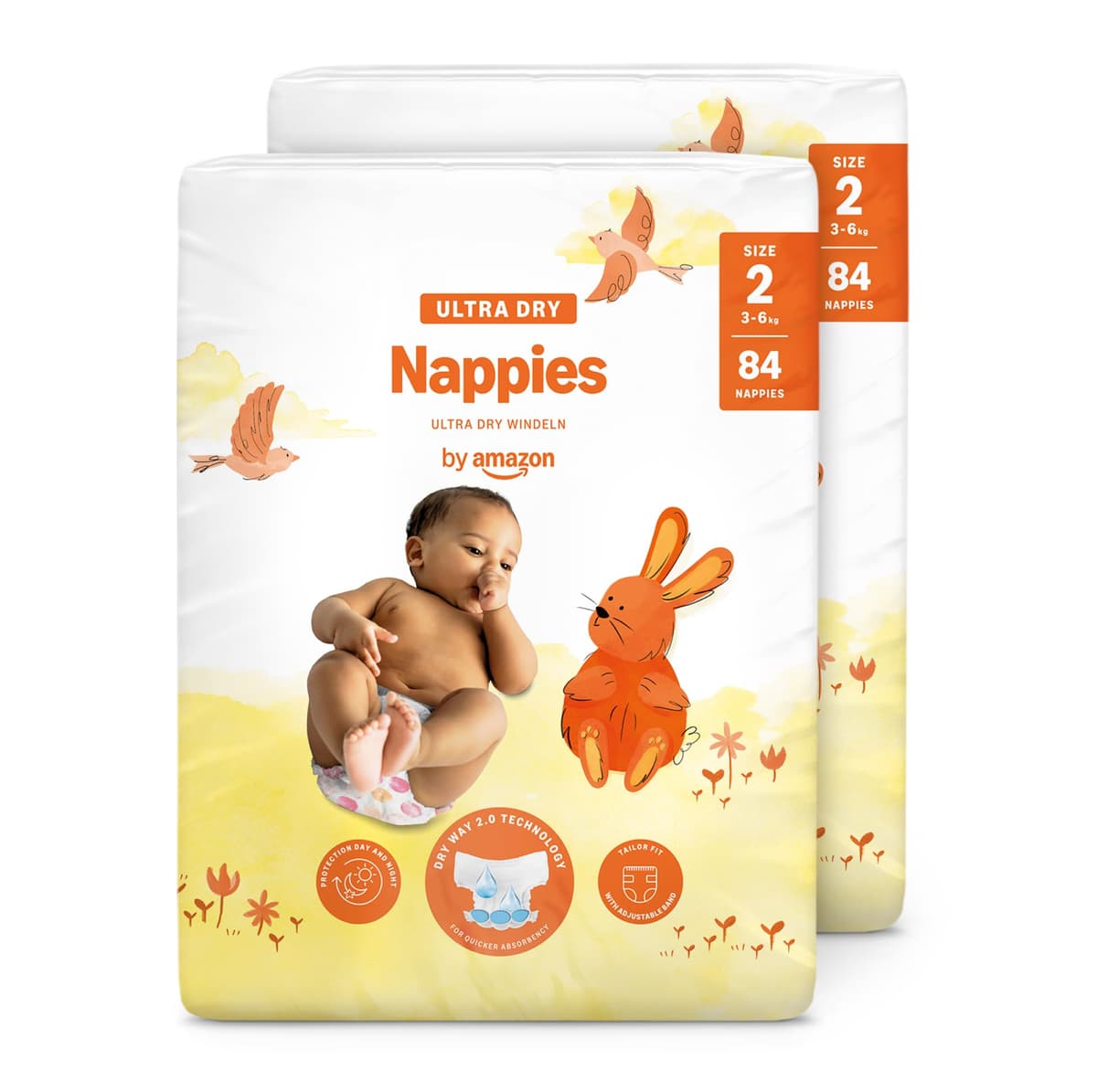 By Amazon - 70 Ultra Dry Nappies - Size 6 (15+ kg) (Previously a Mama Bear Brand, Same Product) — view 25