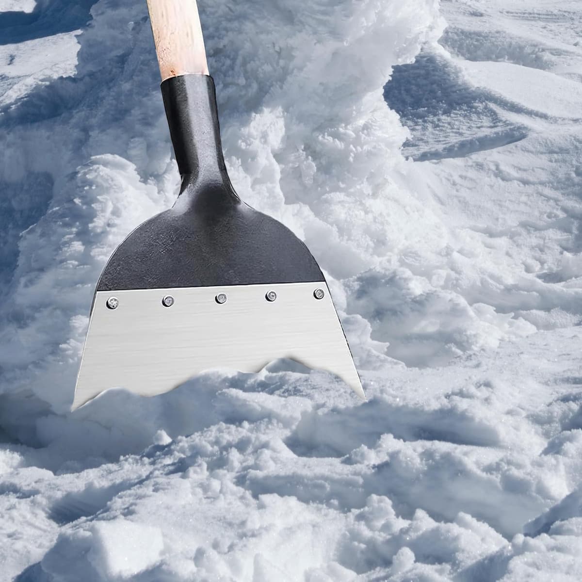Pala de Limpieza de JardíN,Pala de Limpieza de JardíN Multifuncional,Pala de Limpieza Multifuncional Adecuado para Desmalezar, Palear Nieve y Limpiar Granjas (23cm) — view 4